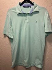 Tackle  Tides Men  s Small Light Green Classic Knit Polo 28