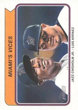 2023 Topps Heritage HN Baseball Miami's Vices #CC-9    Combo Cards
