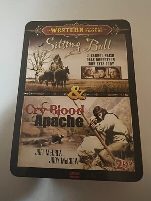 Sitting Bull/Cry Blood Apache (DVD) With Metal Tin Case