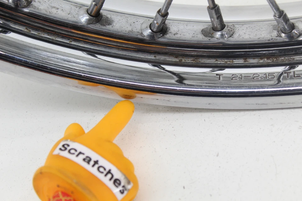 Llanta delantera Harley Dyna Wide Glide Fxdwg 06-07 21x2,15 cojinete de 1 pulgada Foto 4 de 4