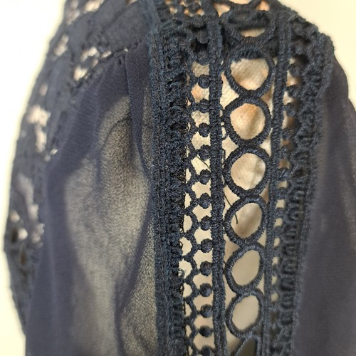 Forever New Womens Dress Size 8 Navy Lace Formal Event Occasion Cocktail - Picture 7 of 14