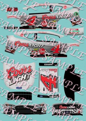 2023 Kevin Harvick Coors Light 1/64 Peel & Stick Decals