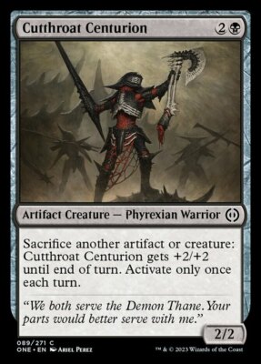 x4 Cutthroat Centurion - Foil C MTG Phyrexia: All Will Be One M/NM, English