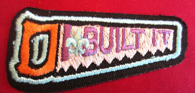 Bsa Boy Scout Uniform Patch Bsa I Built It Saw Award Cub Scout