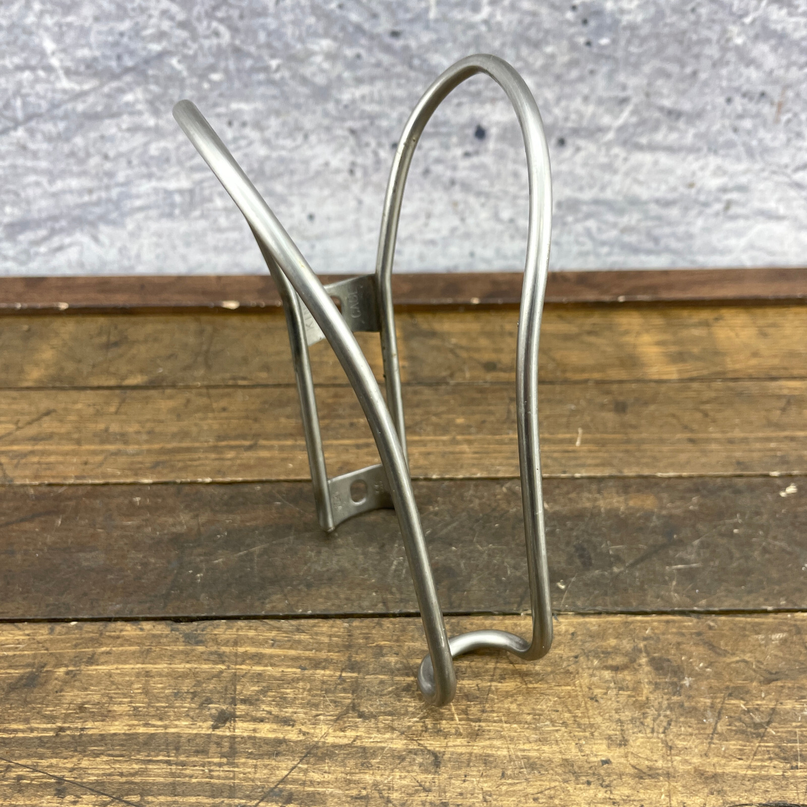 Vintage King Cage Water Bottle Cage Stainless Steel  SS Made in USA Bike Silver