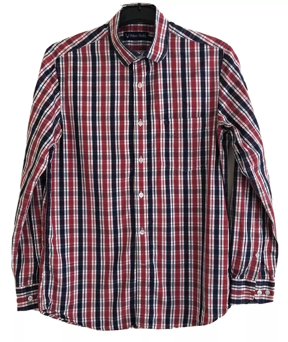Mens ALLEN SOLLY Sports Fit Check Shirt. Size 39. EUC