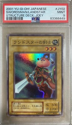 YuGiOh PSA 9 MINT JY-02 Super Rare Swordsman of Landstar Japanese Joey Deck  | eBay