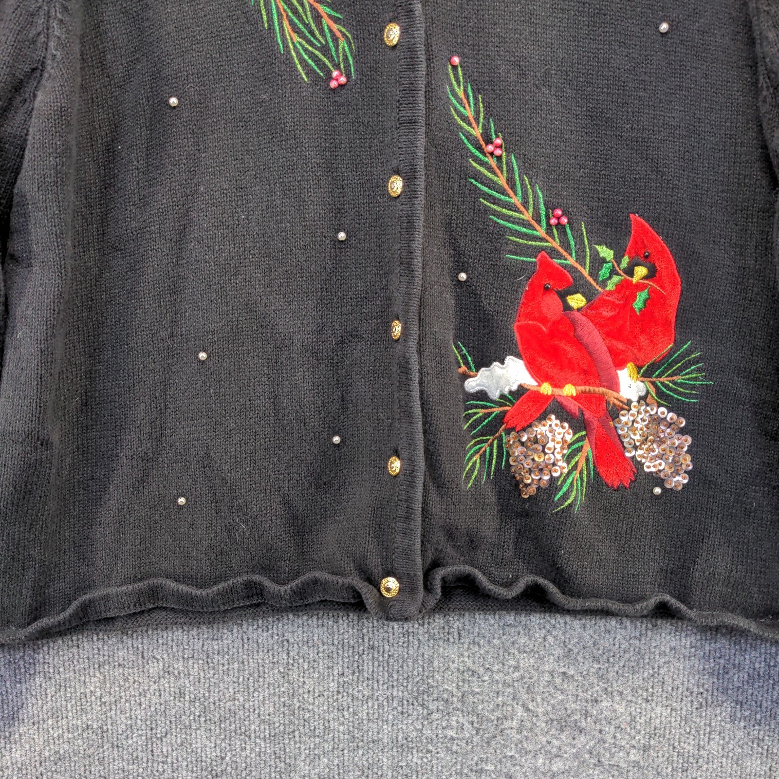 Classic Elements Women's Button Front Embellished… - image 4