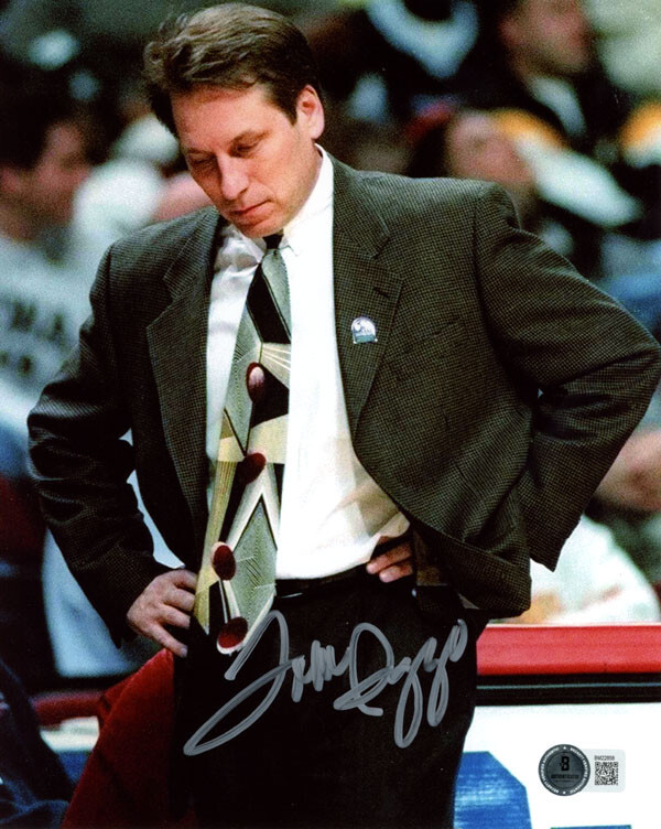 TOM IZZO SIGNED 8x10 PHOTO MICHIGAN STATE SPARTANS NCAA BASKETBALL BECKETT BAS 
