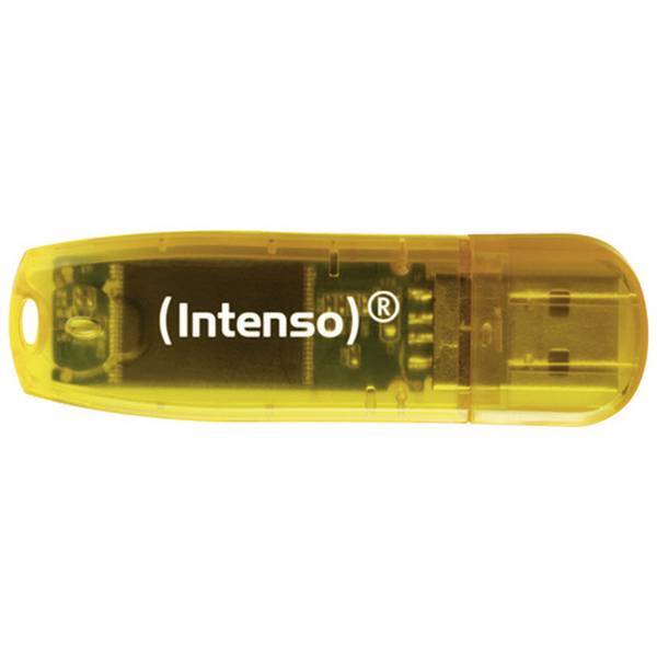 Intenso rainbow line chiavetta usb 64 gb arancione trasparente 3502490 2.0