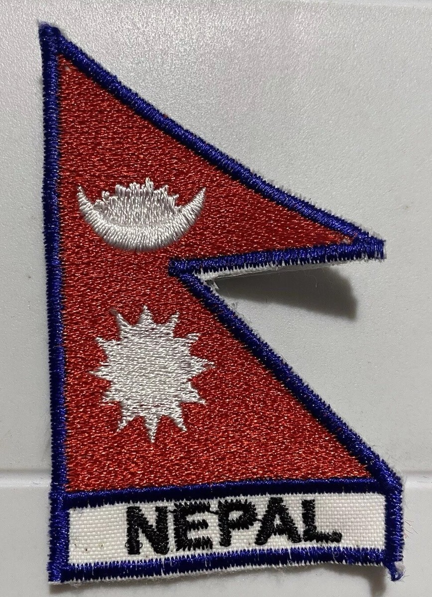 Cypress Collectibles - Nepal Flag Patch - Premium Embroidered Appliqué - Asian Country Iron On Patches - Dimensions: 3" X 2.5 - Foto 4