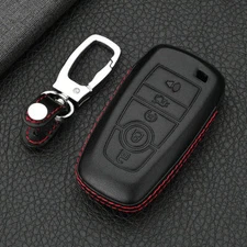 Premium Leather Car Key Fob Cover Case Bag For Ford Fusion EDGE Explorer F-150