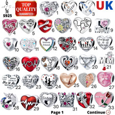 S925 Charm Bead Family Friend Valentine Mum Sister Daughter Nan Friendship AFG 