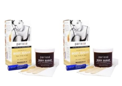 Parissa Kamille Körper Zucker Beine Körper & Gesicht alle Haartypen waschbar 140ml Set