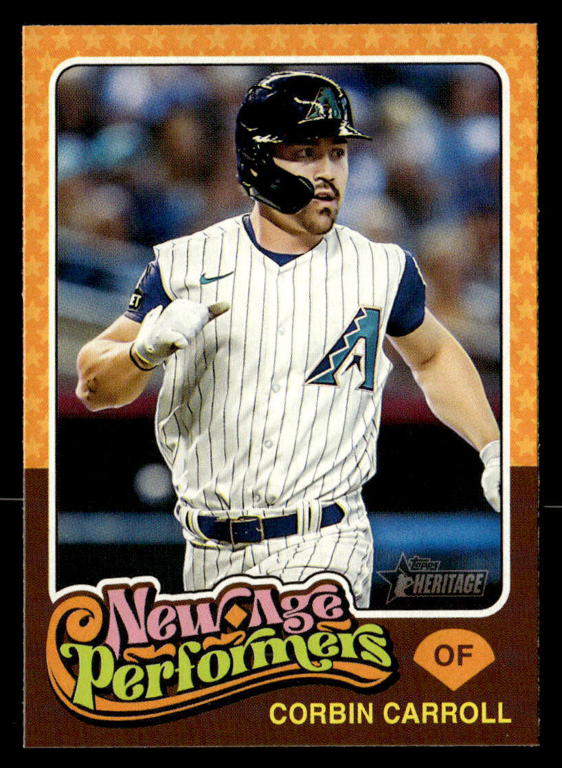 Corbin Carroll #NAP-8 Baseball Cards 2024 Topps Heritage New Age Performers trading card — raw and PSA graded price guide