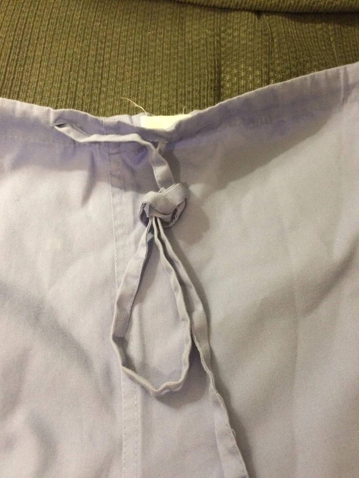 ADULT LIGHT BLUE MEDICI EWC SCRUB BOTTOMS PANTS SIZE SMALL! - Image 3 of 4