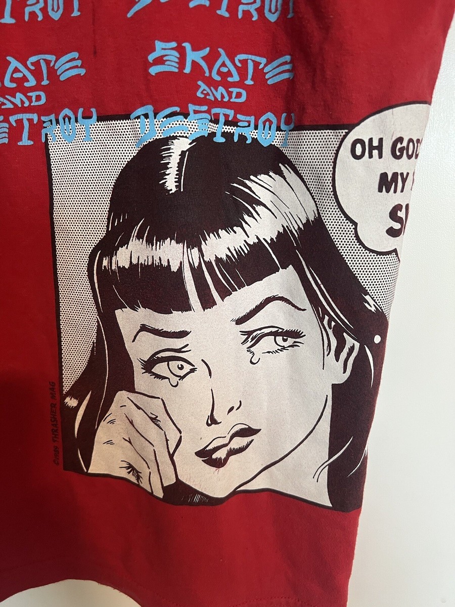 SUPREME x Thrasher T Shirt Size Medium Why Can't Boyfriend