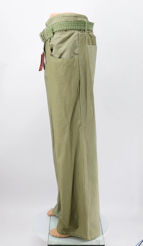 DIESEL P-ILLIN MUJER PANTALONES CON PANTALONES CORTOS EU 44 UK 16 CAQUI PRECIO DE VENTA SUGERIDO POR EL FABRICANTE 330 £ EG Foto 2 de 4