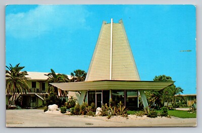 Lobby Office Normandy Beach Apartments St. Pete Beach Florida C.1970 Postcard