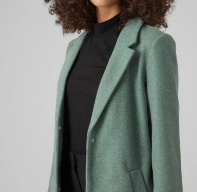 Vero Moda Kurzmantel in Dark Forest Melange in Gr. S