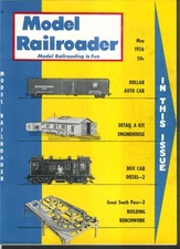 MODEL RAILROADER Dollar Auto Car Enginehouse Box Cab Building Benchwork 5 1956