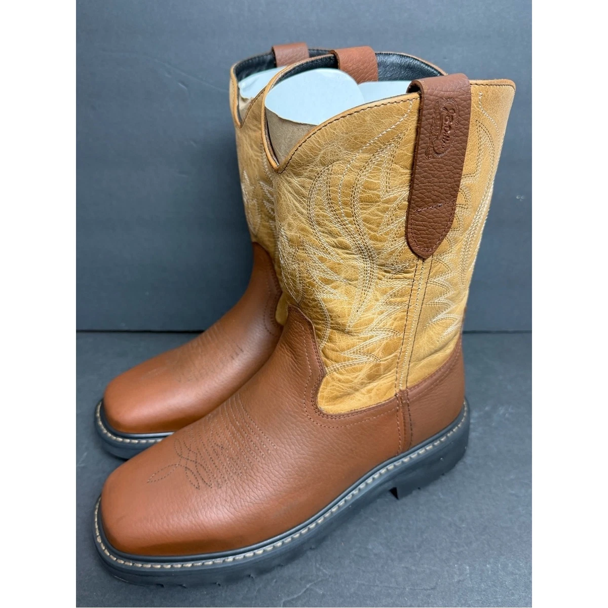 JB Dillon Reserve Men\'s Brown Leather Western Cowboy Boots JBR 2300 Size 8 B Swain Men main image 2