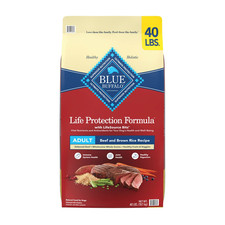 Blue Buffalo Life Protection Formula Beef Brown Rice Natural Dry Dog Food 40lb