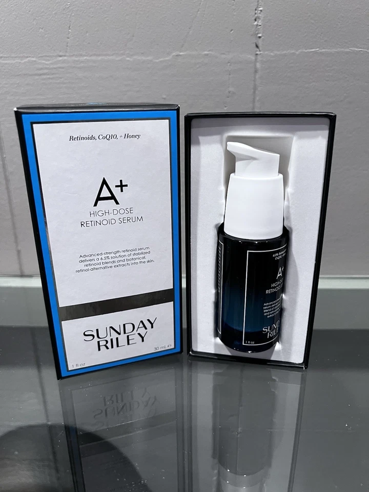 Suero retinoide dosis alta Sunday Riley A+ 1 fl oz/30 ml NUEVO EN CAJA Foto 2 de 4