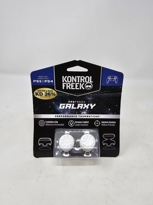 Kontrol Freek PS4 PS5 Controller Performance Thumb Grip Galaxy White (2pc) New