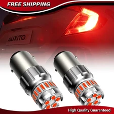 2PCS 1157 2057 LED Bulbs Red For Tail Stop Brake Signal Running Parking Light