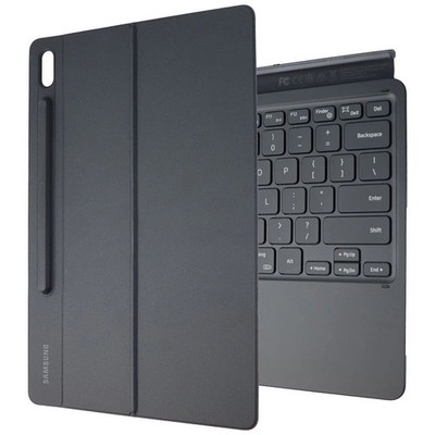 DEFECTIVE Samsung Galaxy Tab S8+ / S7+ Book Cover Keyboard Black EF-DT970