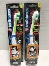 2 Tooth Tunes Musical Toothbrush Queen We Will Rock You Music Arm Hammer New