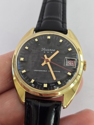 Vintage Uhr Lucerne 34mm Mechanic Retro Watch Made In Swiss Herren Uhr Original 