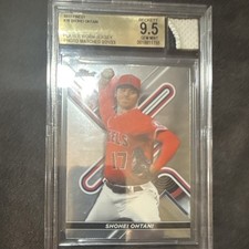 Topps 2022 Finest Shohei Ohtani #28 Player Worn Jersey Photo Matched Beckett 9.5