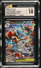 Mega Lucario Ex 179132 Sir - Pokmon Mega Evolution Cgc 10 Gem Mint