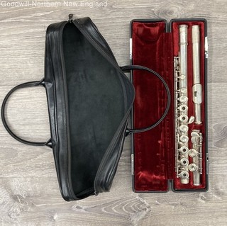 Yamaha Silver 481 Flute Sterling Silver Head Joint Body Instrument Case & Cover