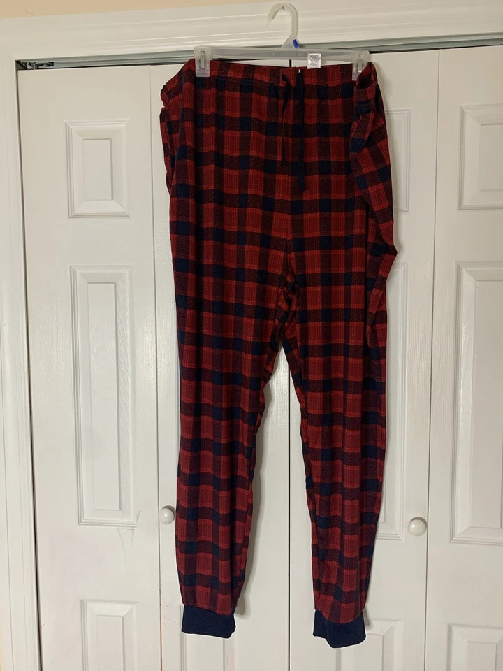 Dearfoams Women's Buffalo Plaid Cozy Comfort Sleep Lounge Pajama Pants 3XL - Image 2 of 4