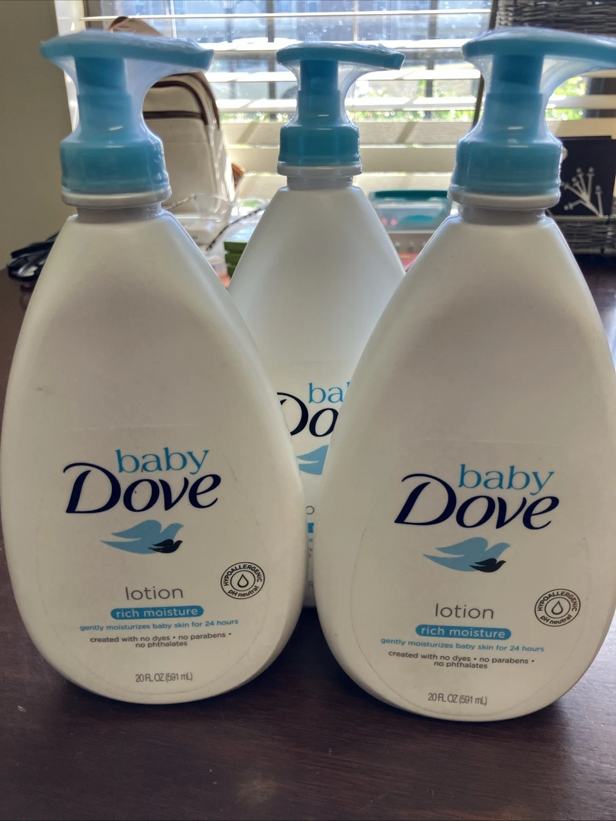 3 Baby Dove Sensitive Skin Care Body Lotion For Delicate Baby Skin Rich Moisture