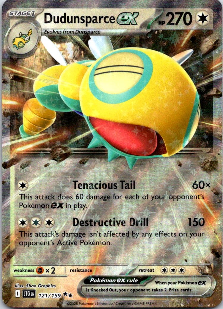 Dudunsparce ex Holo Double Rare SV09: Journey Together 121/159 NM