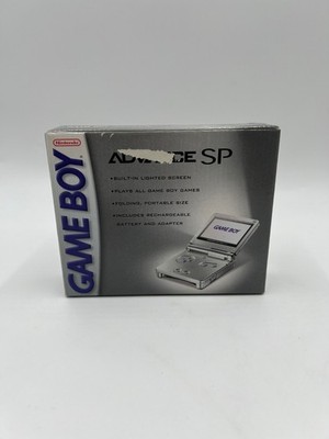 Nintendo Gameboy Advance SP Platinum Silver AGS-001 GBA Brand New
