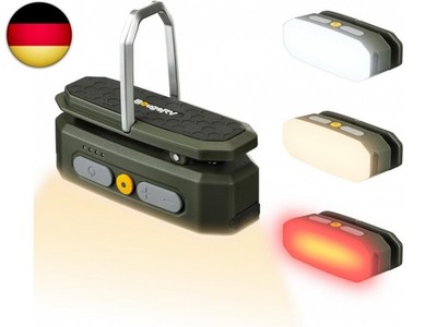 BougeRV Campinglampe mit 3200mAh, Sensorlicht aufladbar, 380 Lumen, Camping