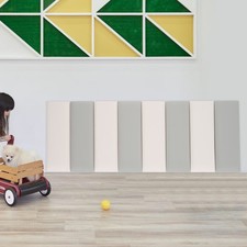 Pack of 8 Self-Adhesive Wall Panels, Peel & Stick Wall Padding Decor
