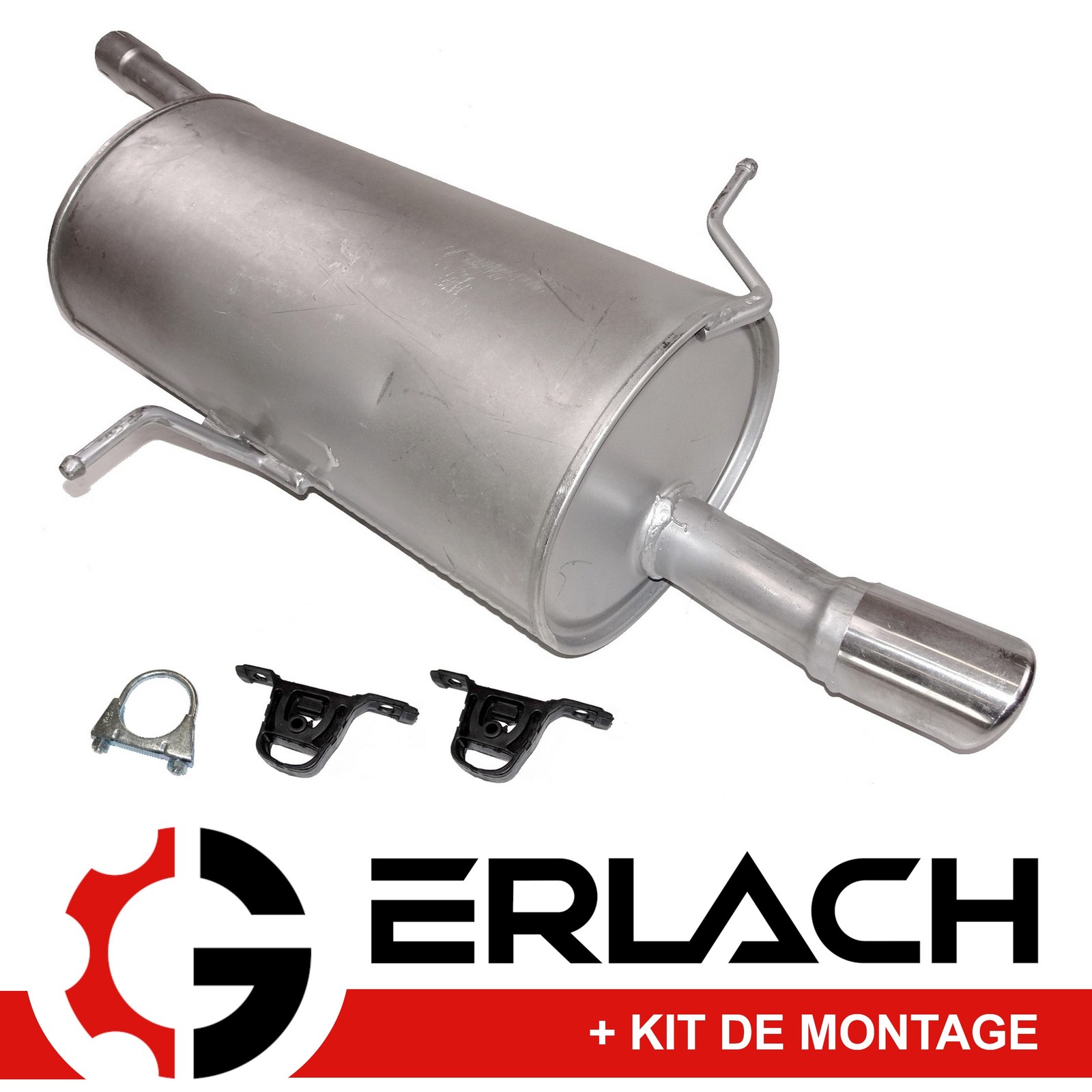 Silencieux arrière en acier aluminisé haute résistance pour BMW E46 318