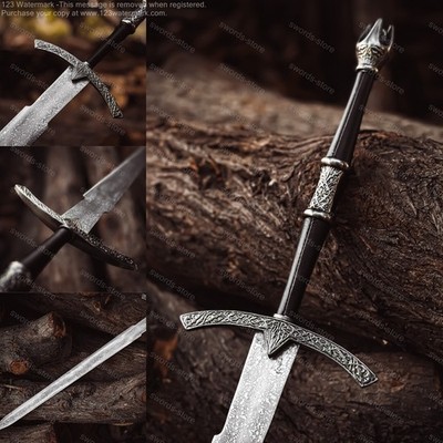 Witch King Terror Sword Hand Forged Fantasy  Witchers Game Viking LARP Cosplay