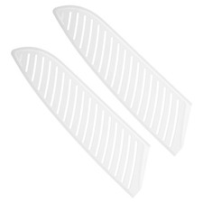 2PCS Safety Cover Sleeve Edge Guard Blade Protector for 7" Santoku Knife White