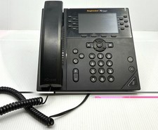 Polycom VVX 450 12-Line VoIP Phone RingCentral HD Voice 4.3" PoE Factory Reset