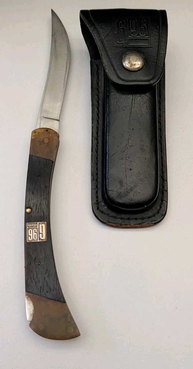 Vintage G96 Model 970 Folding Knife Japan Rustproof Steel Lockback