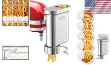 Metal Gourmet Pasta Press Attachment for Kitchenaid Stand Mixer, Pasta Maker Att