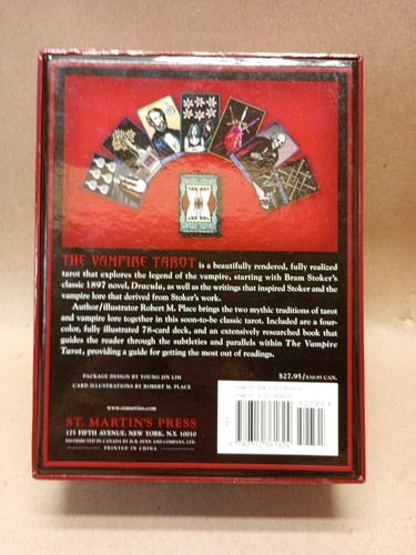 The Vampire Tarot by Robert M Place (2009) Cards & Book Never Used Open Box - Picture 5 of 13