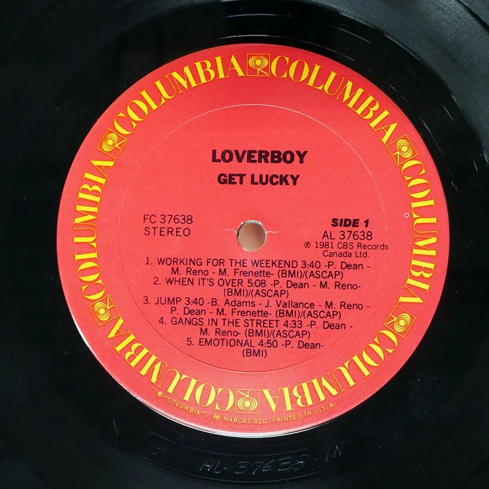 LOVER BOY GET LUCKY COLUMBIA FC37638 Japan LP - Image 2 of 2